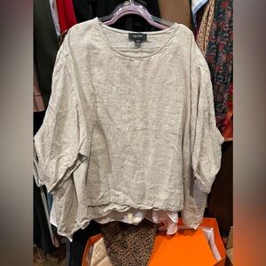 Karen Kane 1x linen top